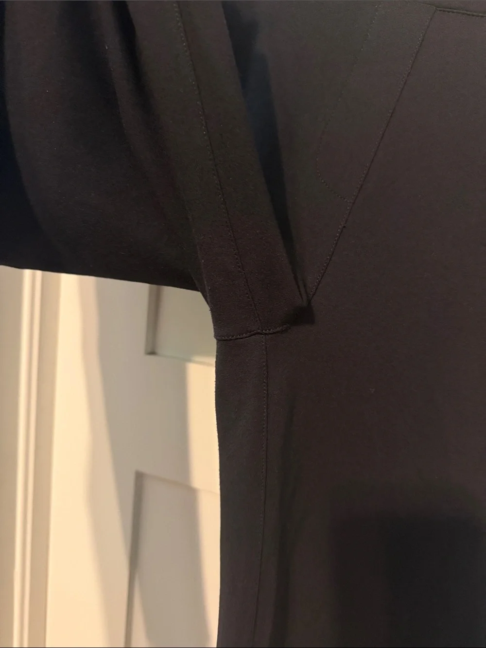 Betabrand Yoga Dress Pants Black Wide Straight-Leg Dress Trousers Petite XXL